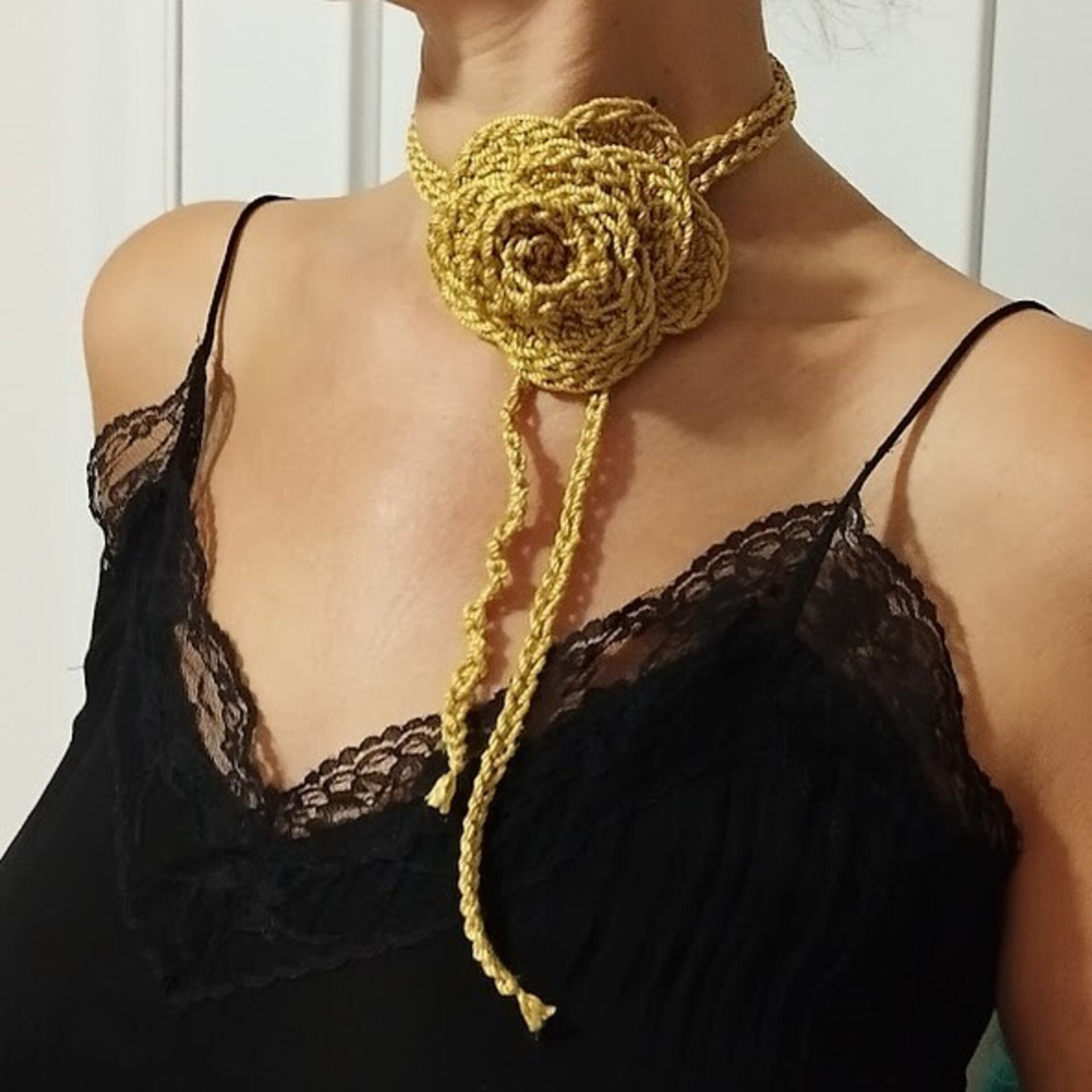 Collar/broche Camelia - 2