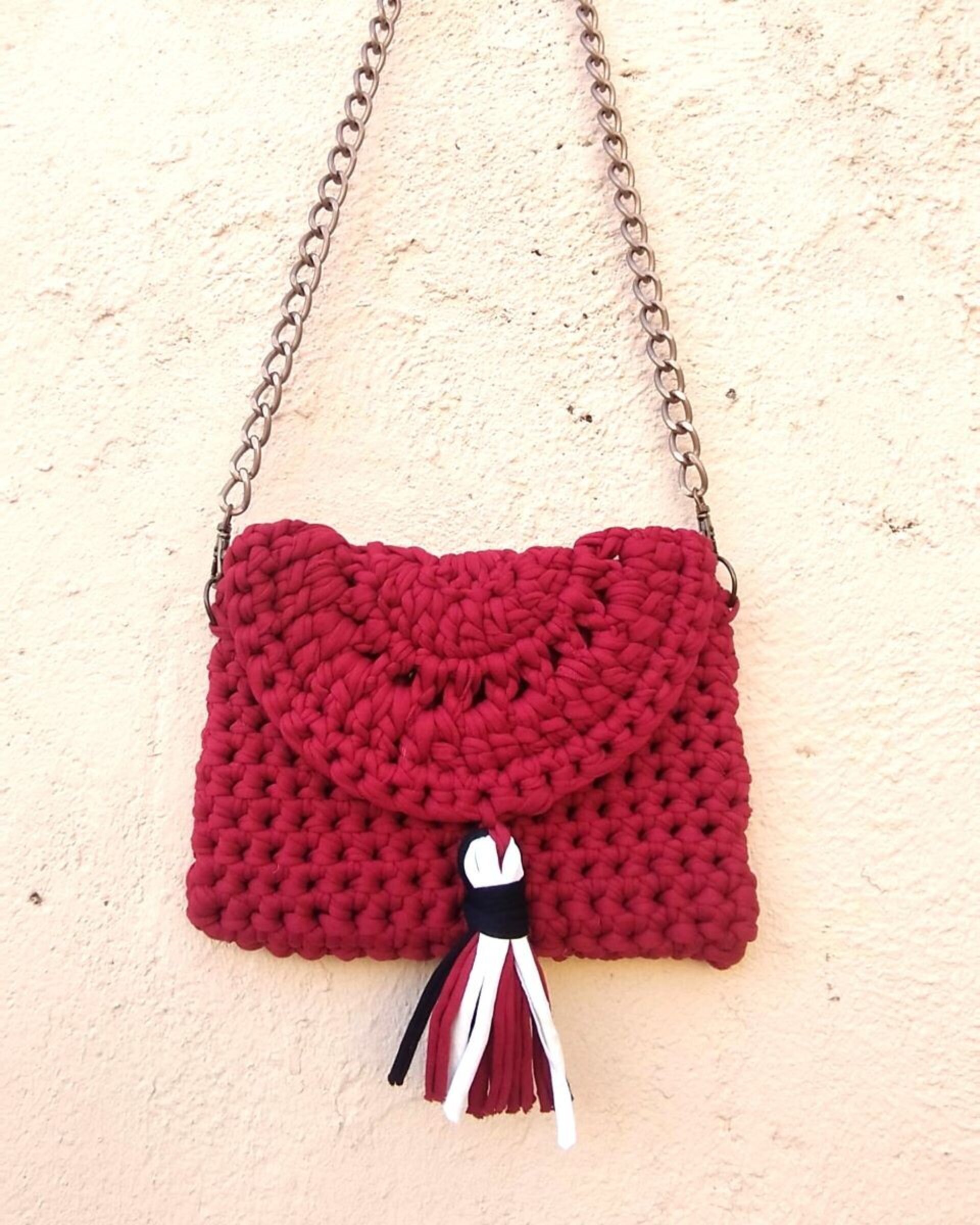 Bolso Fiesta rojo modelo "Abanico" - 2